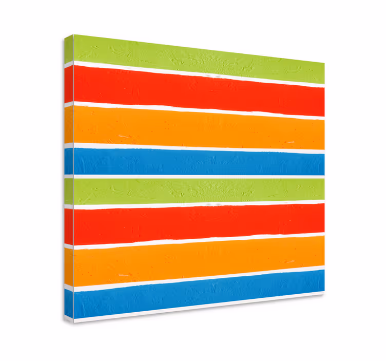 Buddha wall art multi-colored stripes design - TenStickers