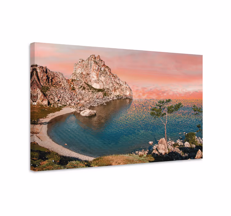 Landscape canvas coastal rock formation - TenStickers