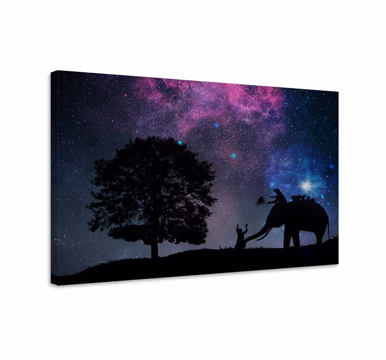 Elephant wallart child elephant engagement - TenStickers
