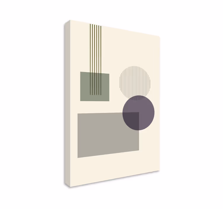 Geometric canvas of shapes arrangement - TenStickers