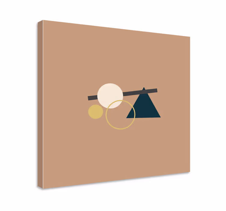 Geometric canvas of harmonious shapes - TenStickers