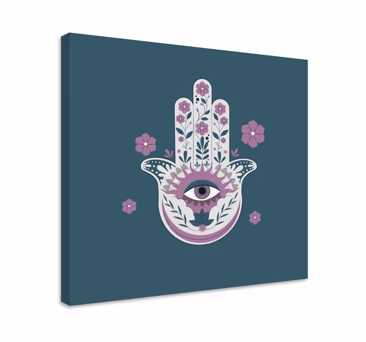 Buddha wall art hand of fatima - TenStickers
