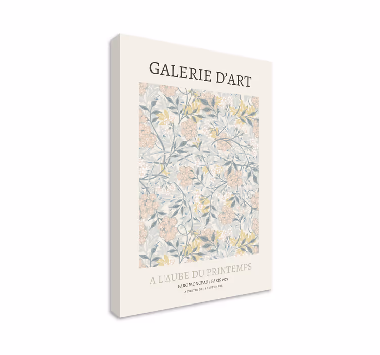 Flowers canvas with floral patterns design - TenStickers