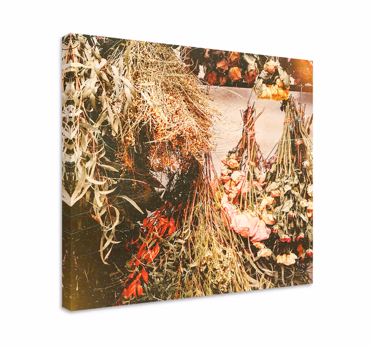Flowers canvas dried floral designs - TenStickers