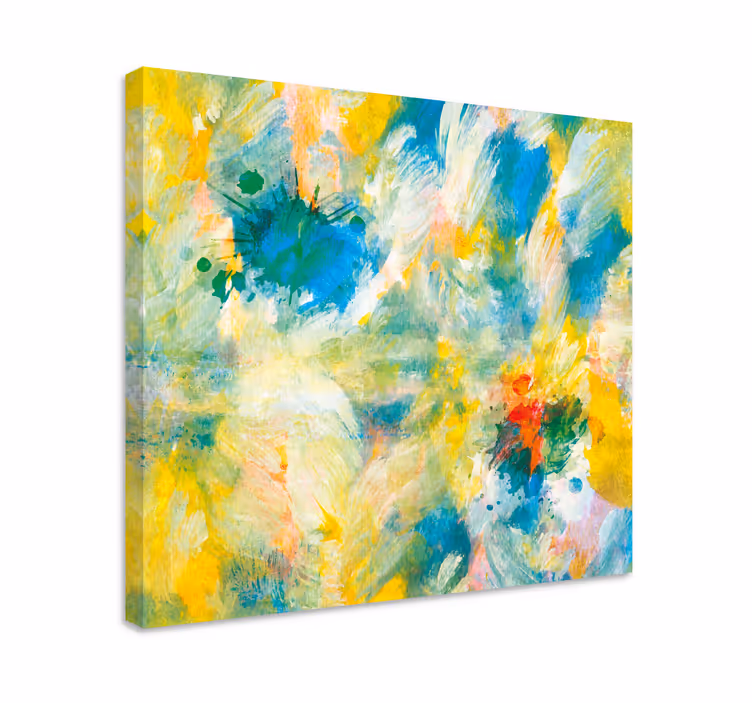 Abstract wall art 1 vibrant color explosion - TenStickers