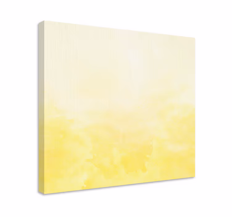 Flowers canvas in gentle yellow tone - TenStickers