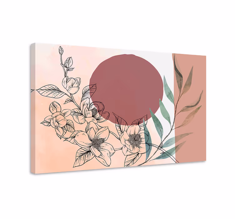 Pink tones glamour style canvas art prints - TenStickers