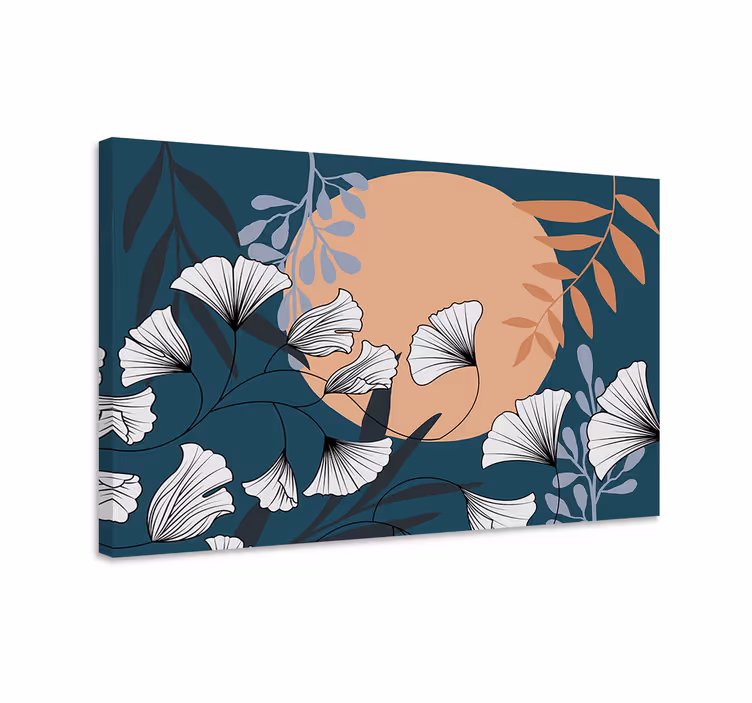 Flowers canvas elegant floral display - TenStickers