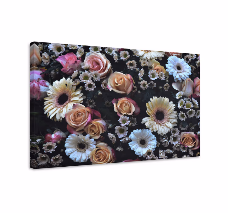 Flowers canvas beautiful floral design - TenStickers