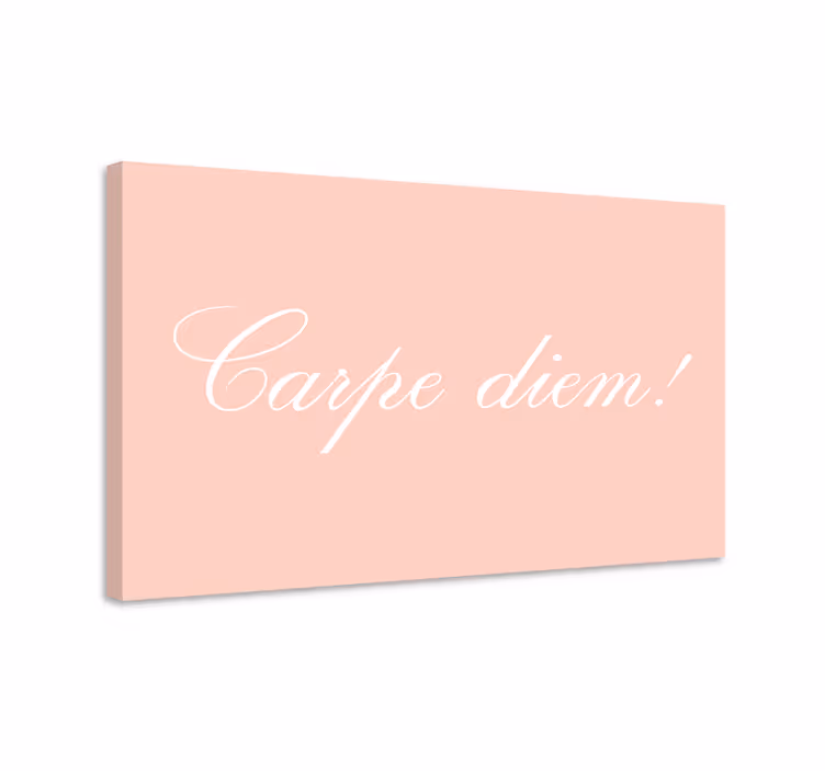 Quote canvas carpe diem motivation - TenStickers