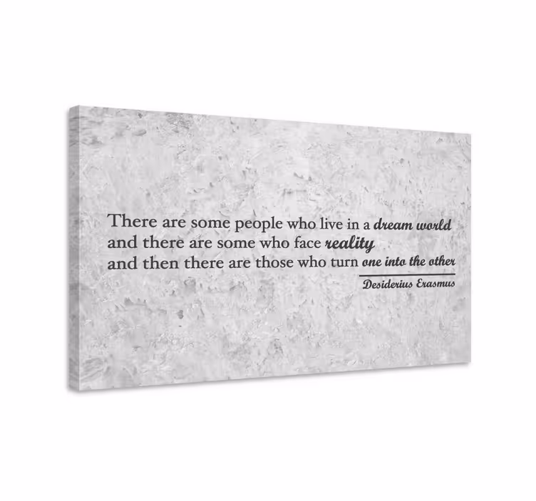 Make your dream into reality quote canvas - TenStickers