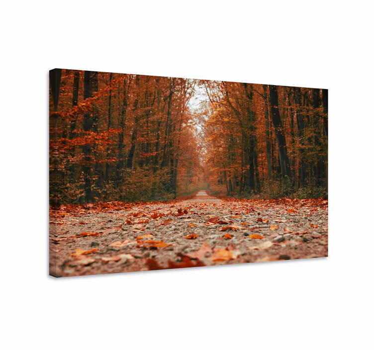 Landscape canvas autumn pathway - TenStickers
