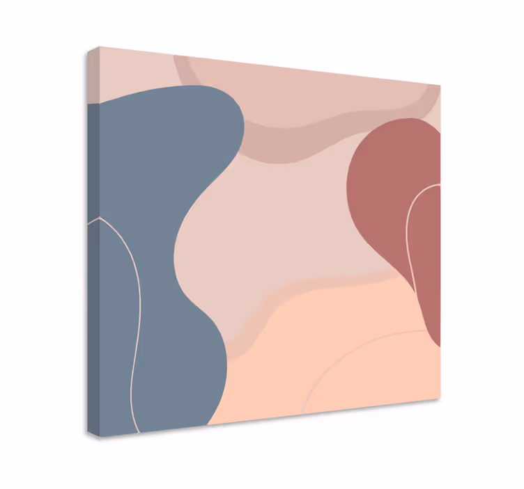 Modern canvas art organic shapes balance - TenStickers