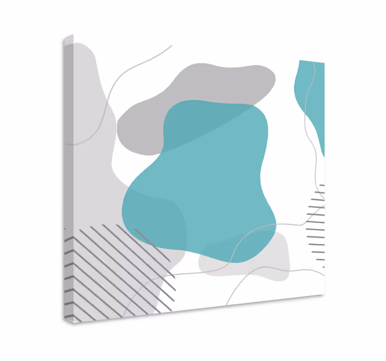 Abstract wall art 1 fluid shapes exploration - TenStickers