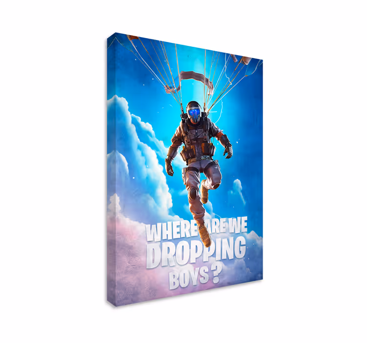 where are we dropping Videgoames canvas - TenStickers