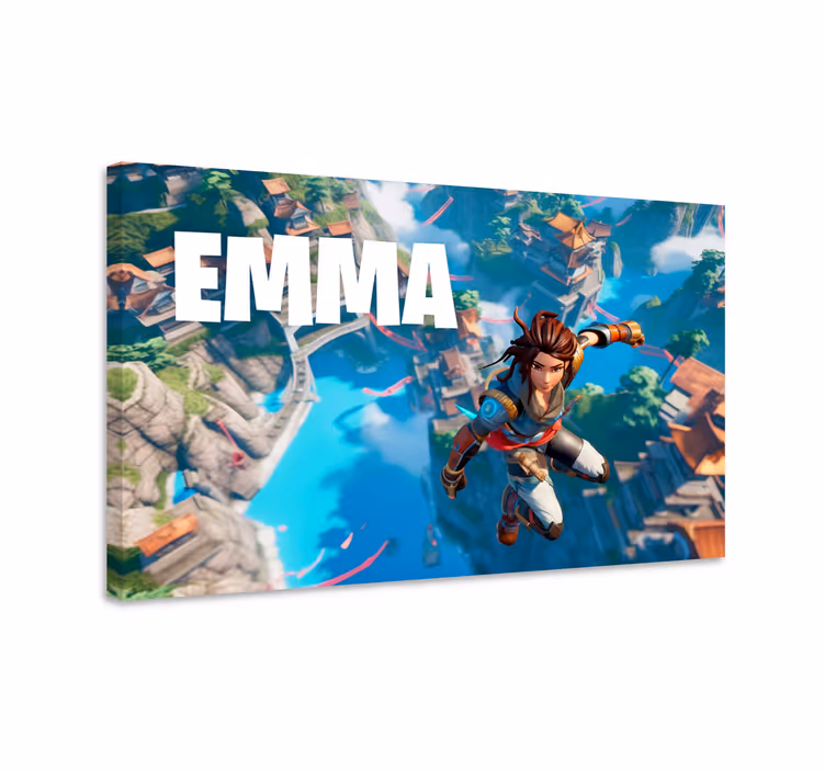 jump into the void customized canvas print - TenStickers
