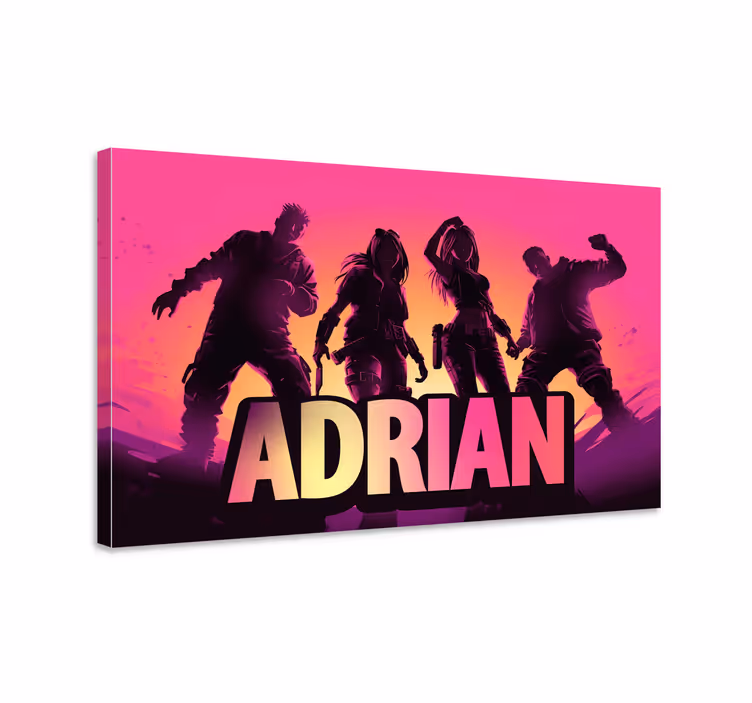 Custom dancing characters videgoames canvas - TenStickers