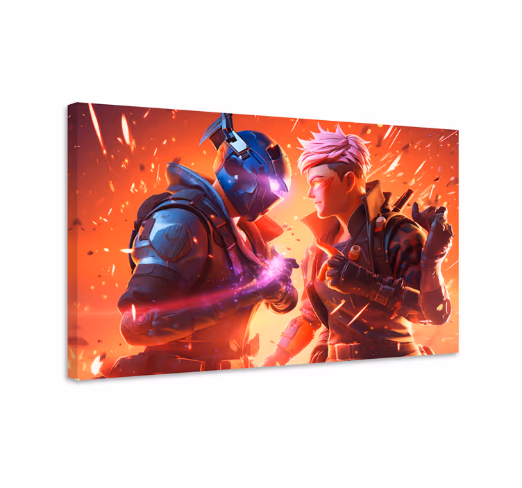 Epic fight videgoames design canvas - TenStickers