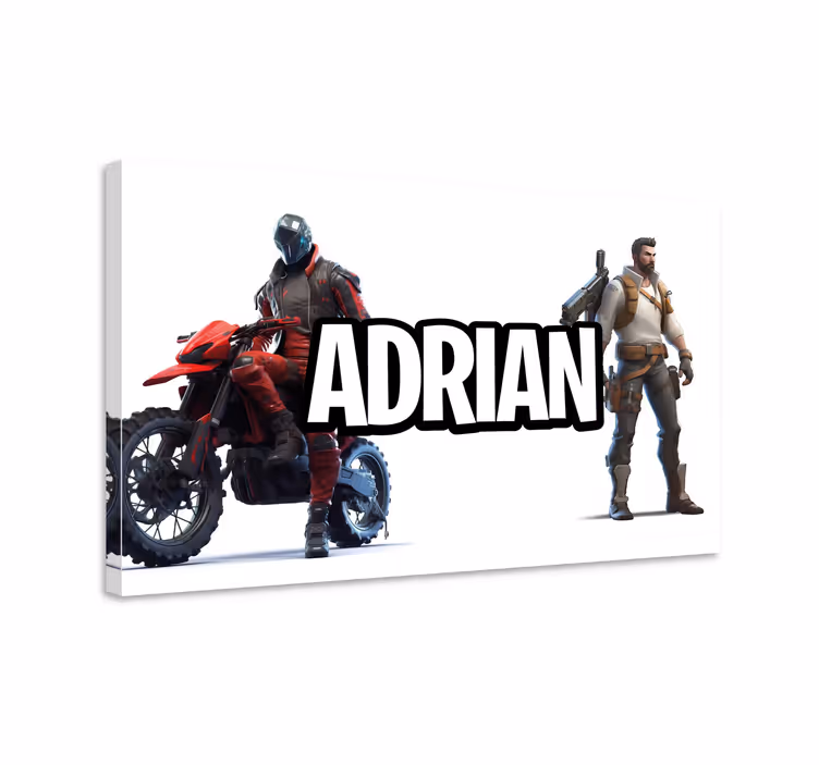 Custom characters name videgoames canvas - TenStickers