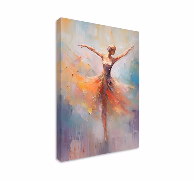 Ballet dancer canvas wall art - TenStickers