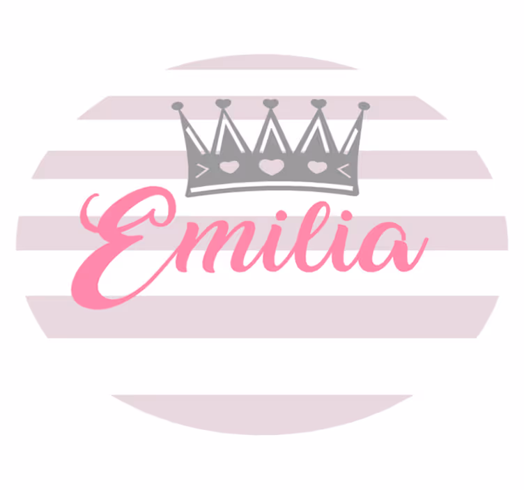 CROWN AND STRIPES custom vinyl rug - TenStickers