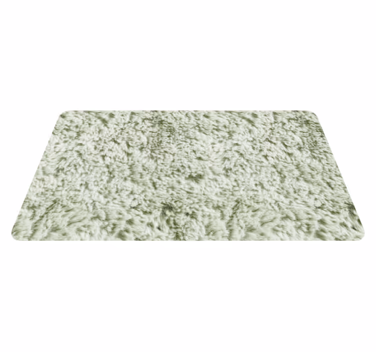 Green fabric imitation vinyl rug bathroom - TenStickers