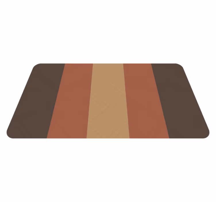 Colourful stripes vinyl rug bathroom - TenStickers