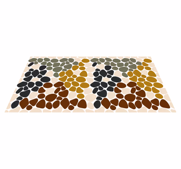 Colorful rock theme vinyl rug bathroom - TenStickers