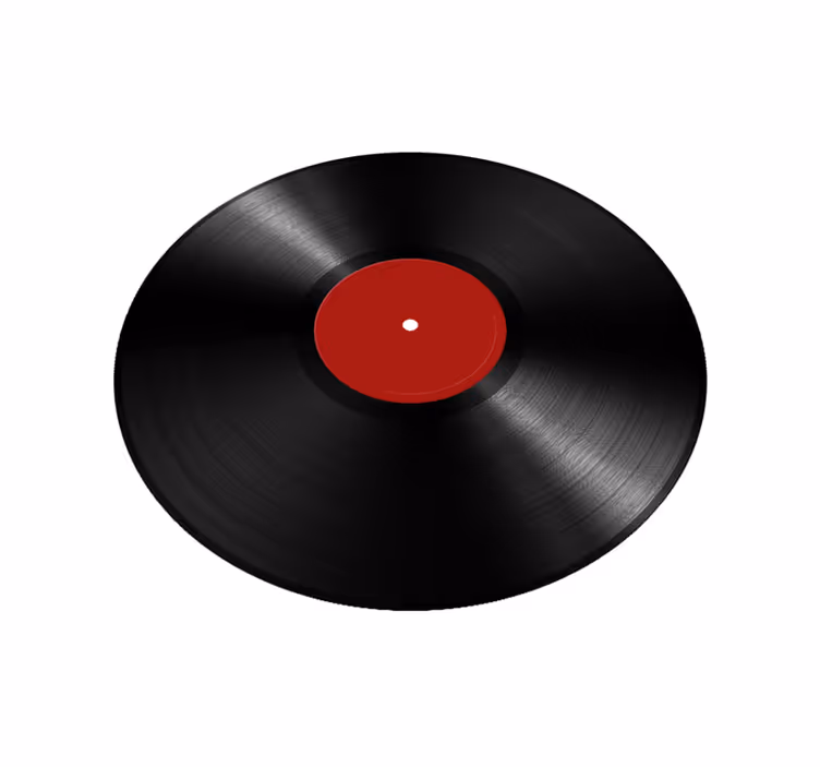 Large Vinyl Disc dining room vinyl rug - TenStickers