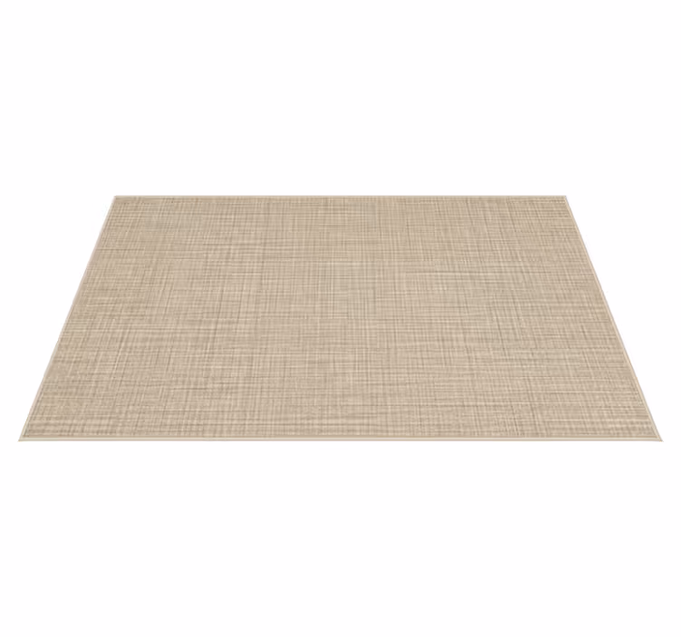 Vinyl rug with beige fabric look - TenStickers