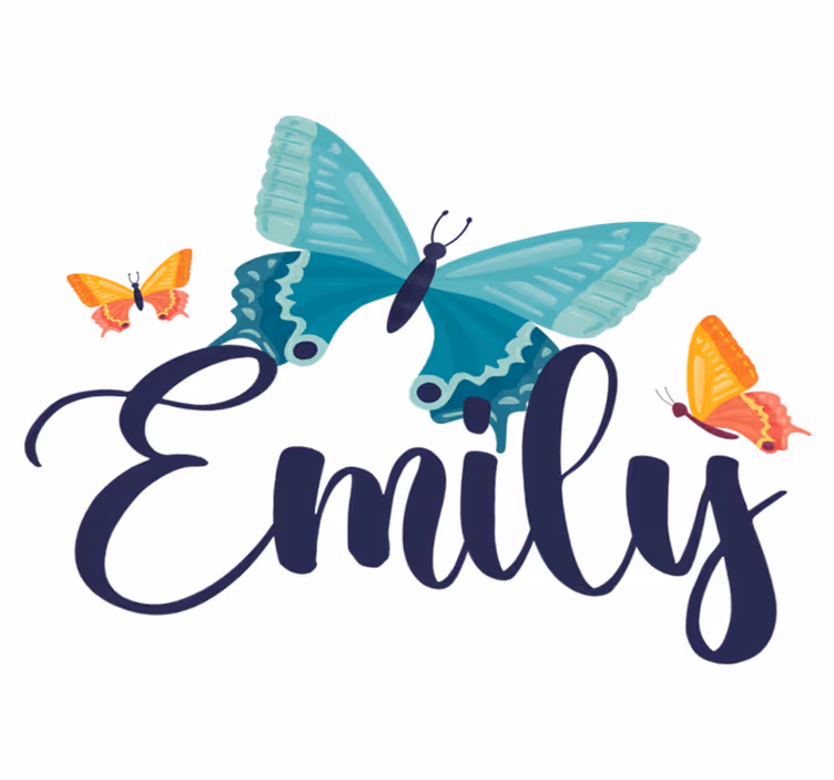 Animal vinyl rug bicolor butterflies personalized - TenStickers