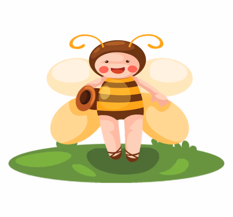Bee custom animal vinyl rug - TenStickers