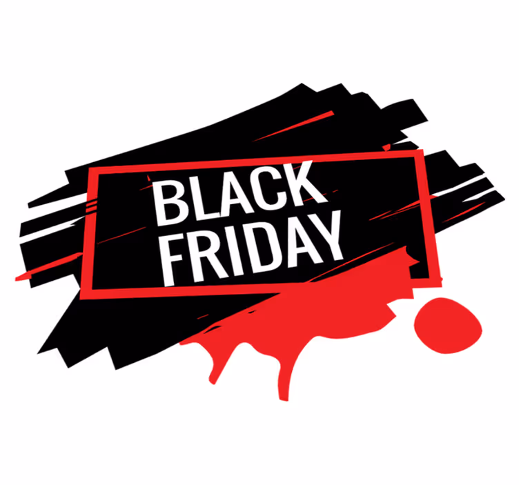 Black friday vinyl rug modern sticker - TenStickers