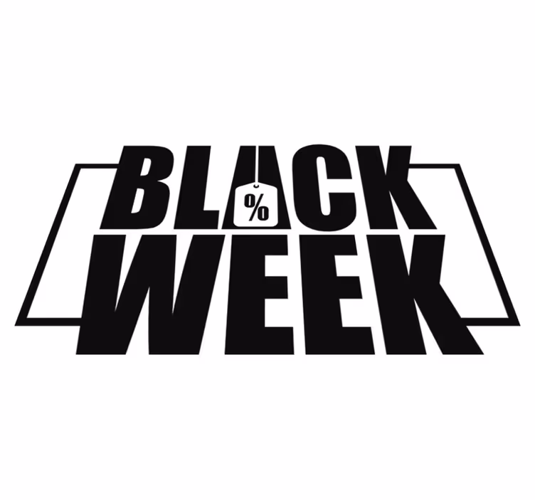 Black friday vinyl rug for showroom display - TenStickers