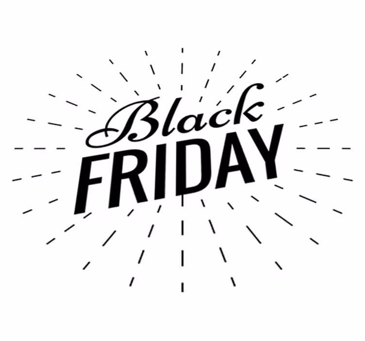 Black friday vinyl rug elegant design - TenStickers