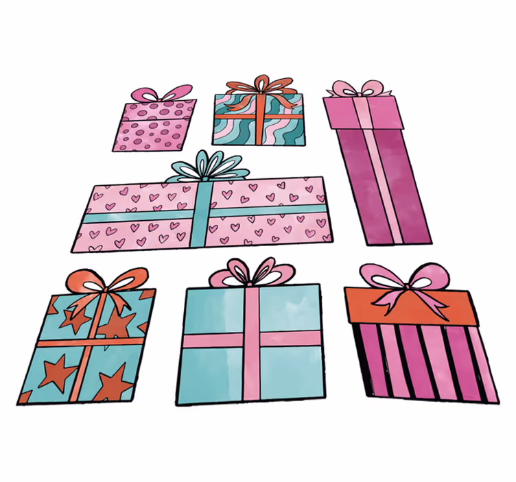 Christmas vinyl rug christmas gift set - TenStickers