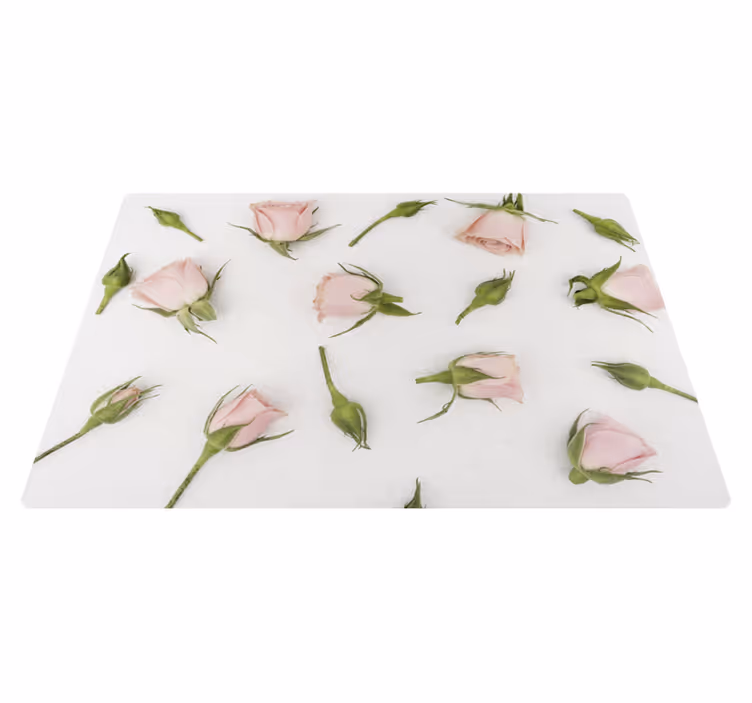 Vinyl rug flowers romantic spring blooms - TenStickers