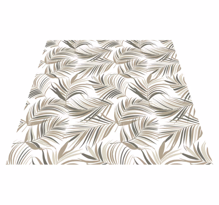 Vinyl rug flowers in lush mysterious nature - TenStickers