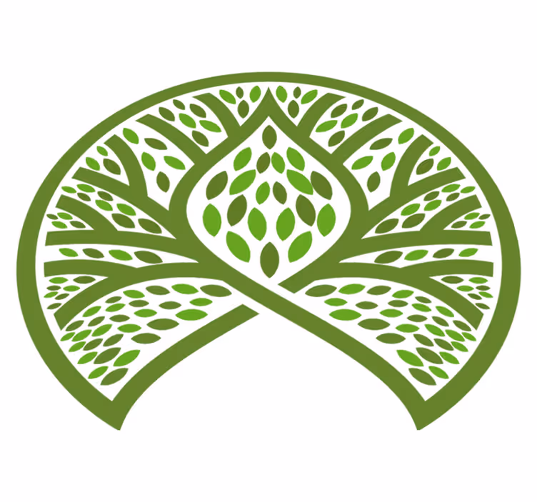 Vinyl rug flowers leafy nature design - TenStickers