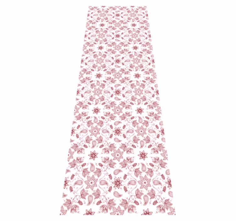 Vinyl rug flowers floral design mat - TenStickers