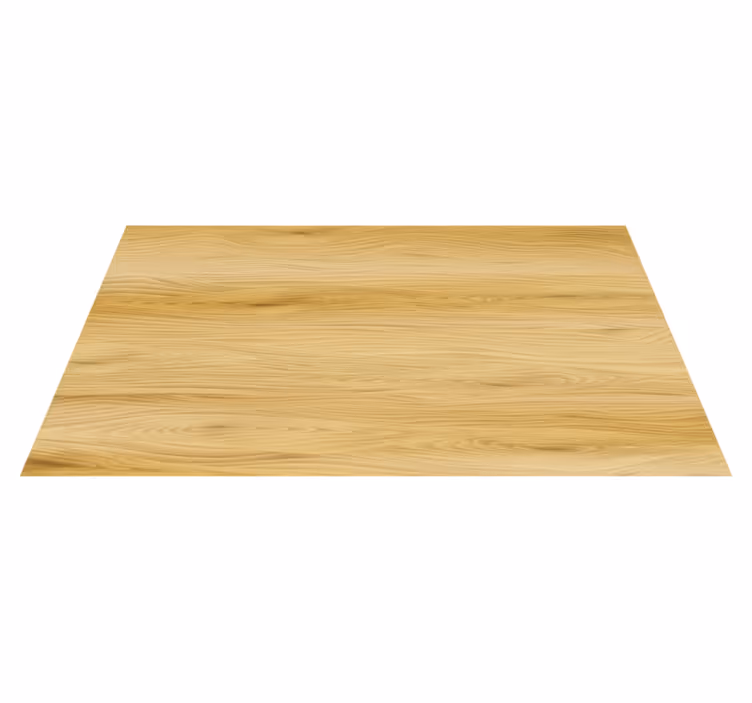 Vinyl rug flowers with realistic wood texture design - TenStickers