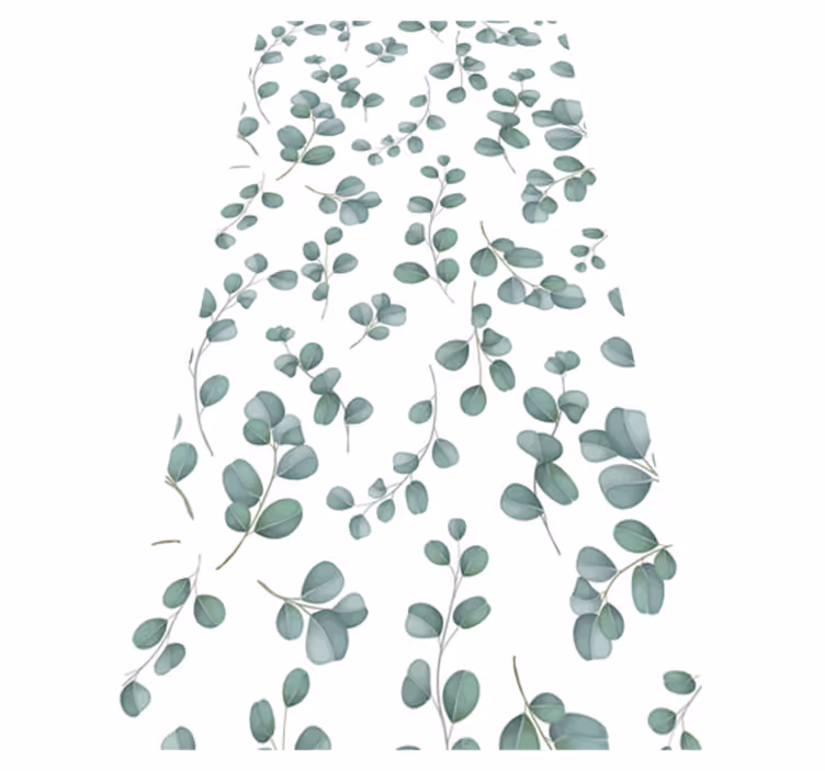 Vinyl rug flowers elegant seamless floral pattern - TenStickers
