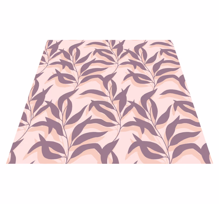 Vinyl rug flowers palma tropical blush design - TenStickers
