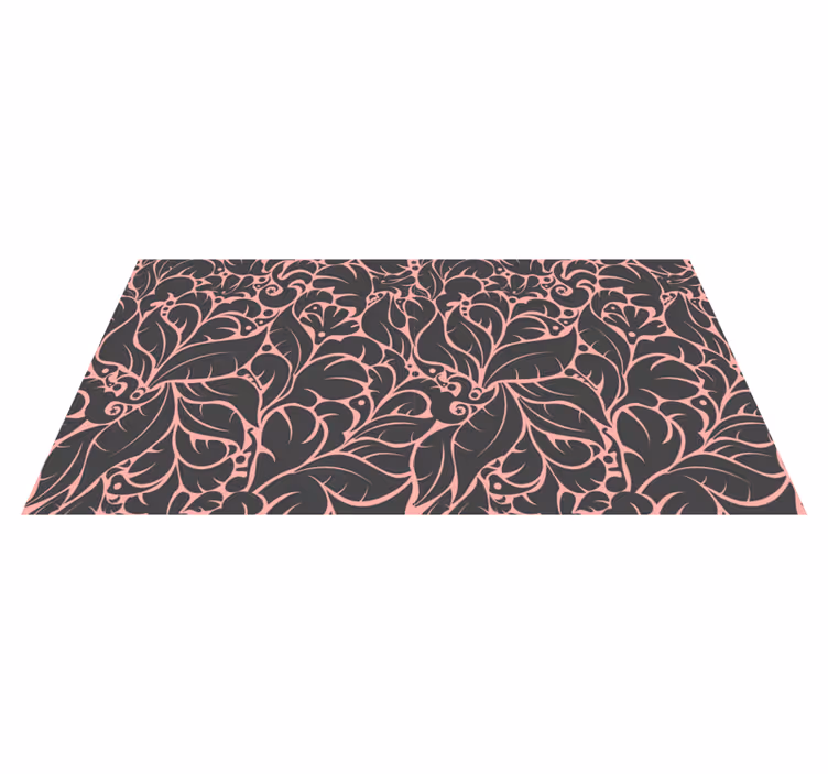 Vinyl rug flowers floral vintage design - TenStickers