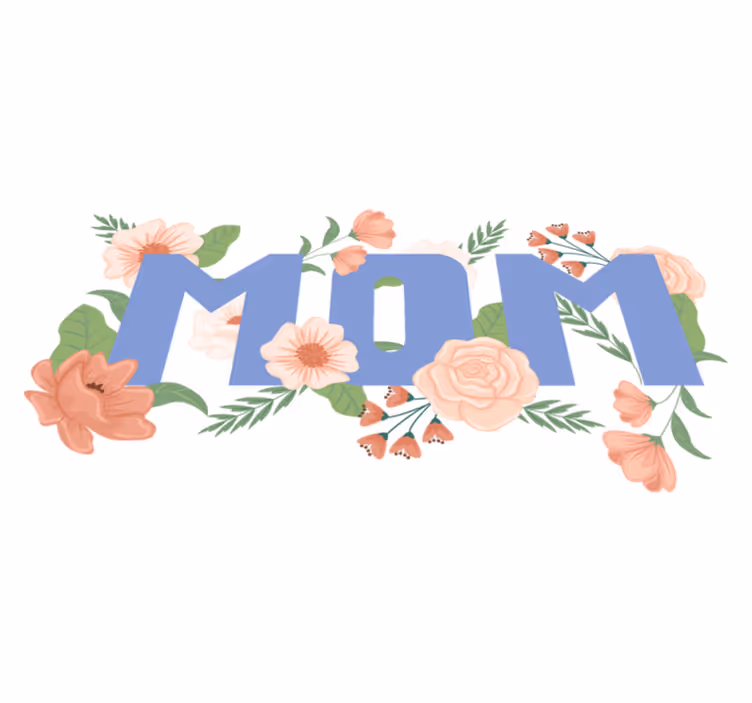 Vinyl rug flowers floral mother's day design - TenStickers