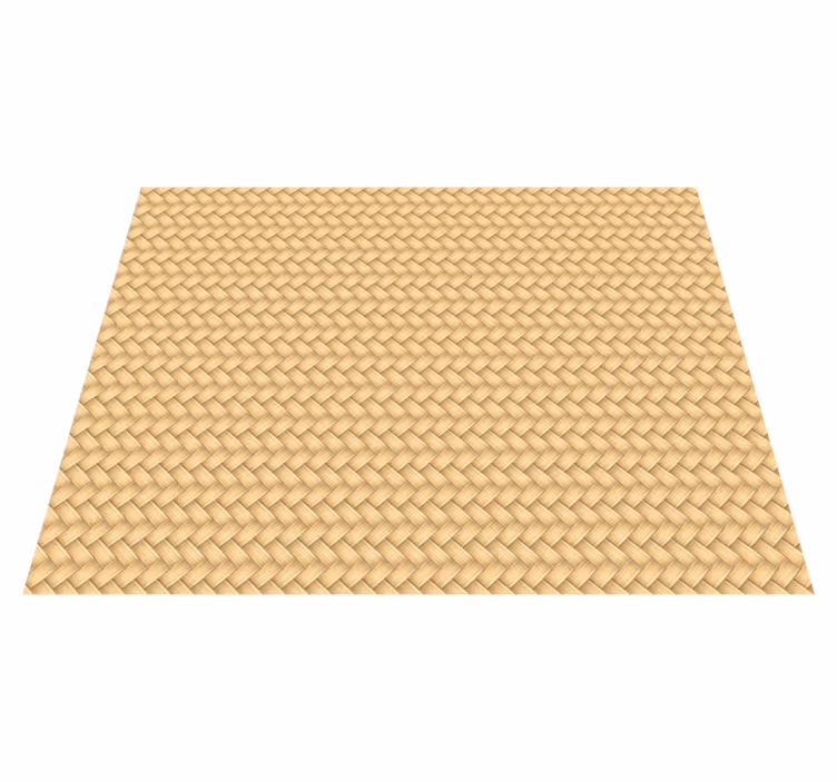 Wicker dining room vinyl rug - TenStickers
