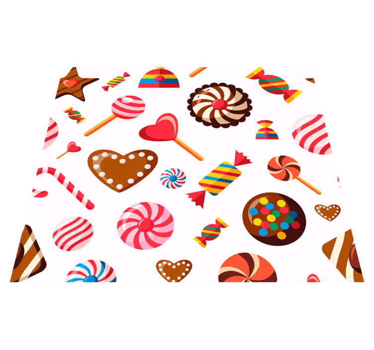 Kitchen vinyl rug sweet mosaic design - TenStickers
