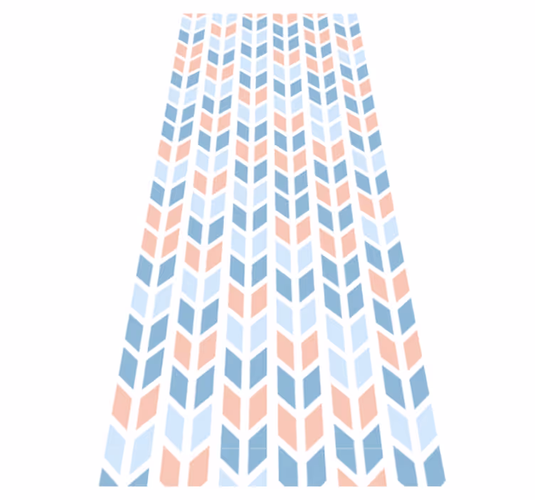 Kitchen vinyl rug nordic style vertical arrows - TenStickers
