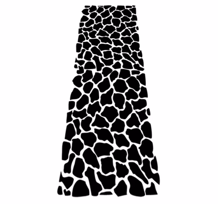 Vinyl rug bathroom with giraffe print - TenStickers