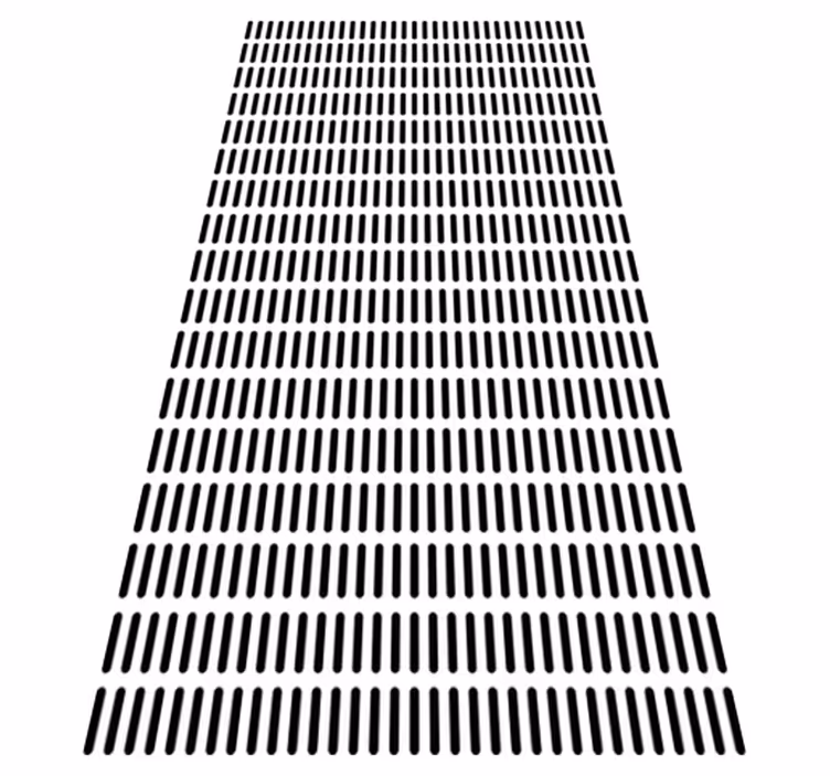 Vinyl rug bathroom with minimalist lines - TenStickers